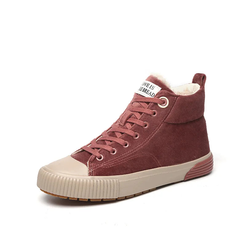 Sneakers Femme Hiver - Chaussures Casual Chaudes Confortables Outdoor