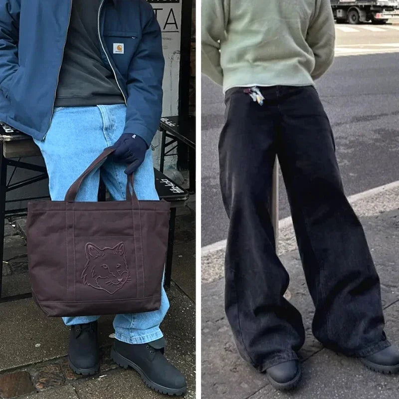 Bottes Homme Mi-Mollet Noires - Fourrées Travail Outdoor Rétro