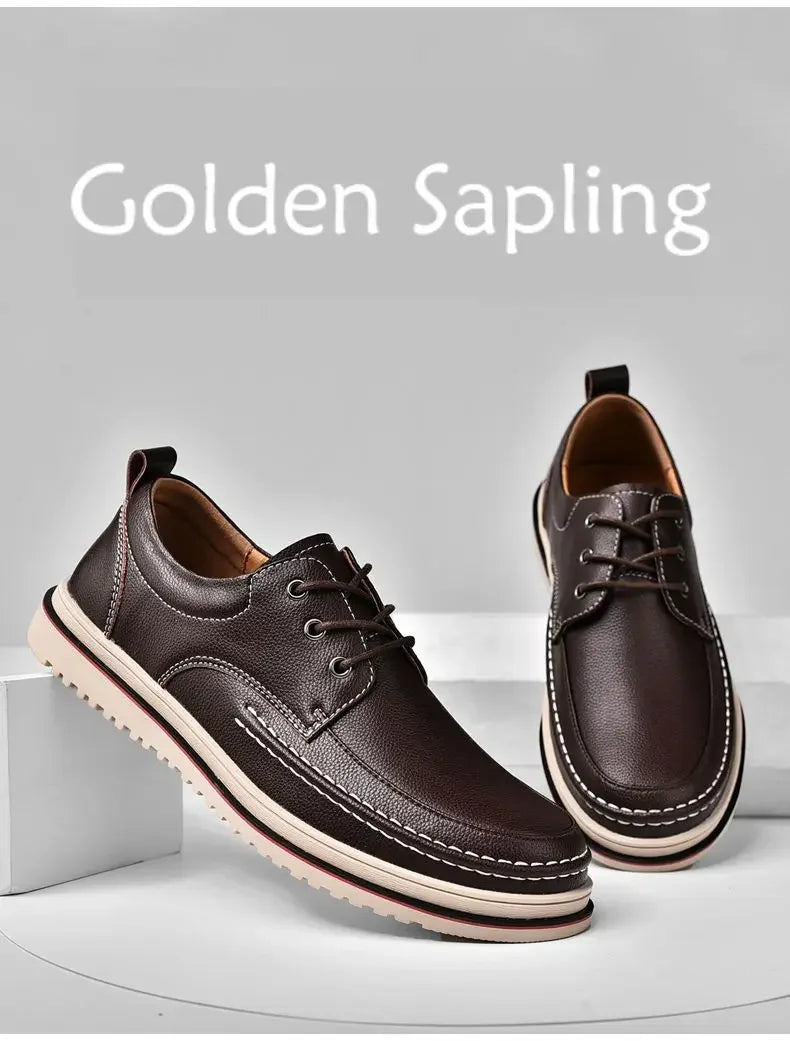 Chaussures Business Homme Cuir - Derby Formelles Casual Élégantes