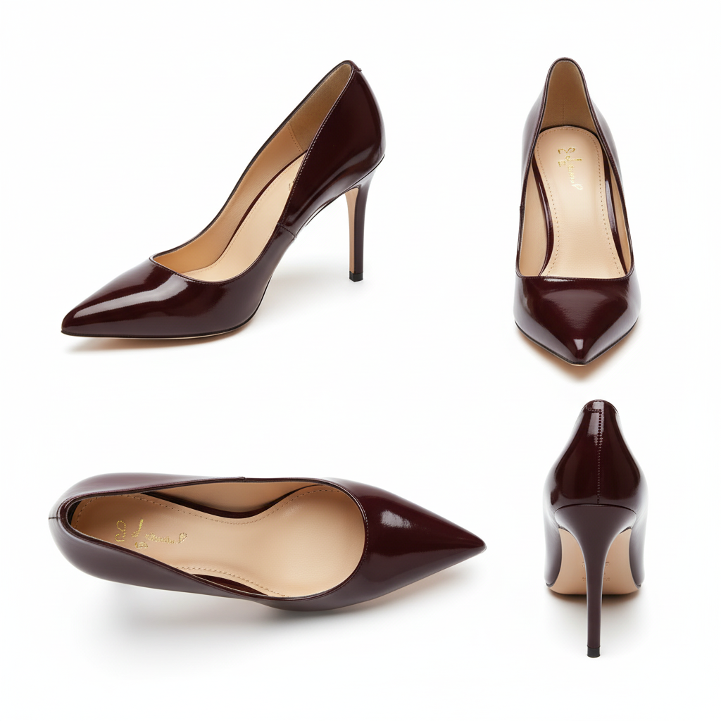 Escarpins Femme Talons Hauts - Luxe Bout Pointu Lacets 2025