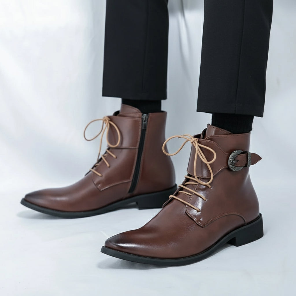 Bottines Chelsea Homme - Business Outdoor Bout Pointu Semelles Résistantes