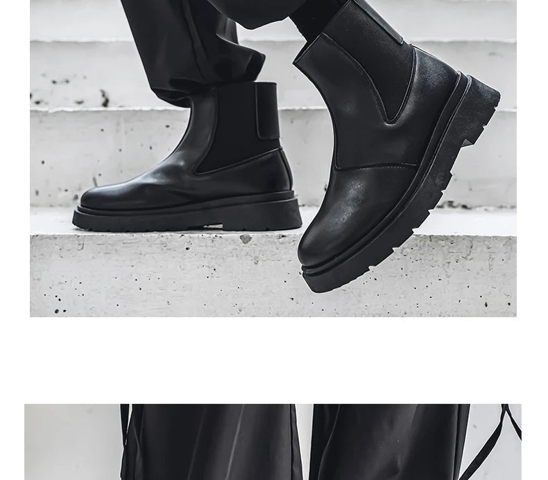 Bottines Chelsea Homme 2025 - Plateforme Outdoor Antidérapantes Printemps