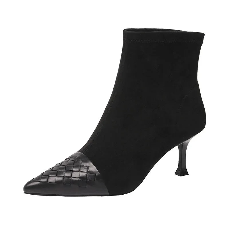 Bottines Femme Talons Aiguilles - Élastiques Printemps Été Tendance