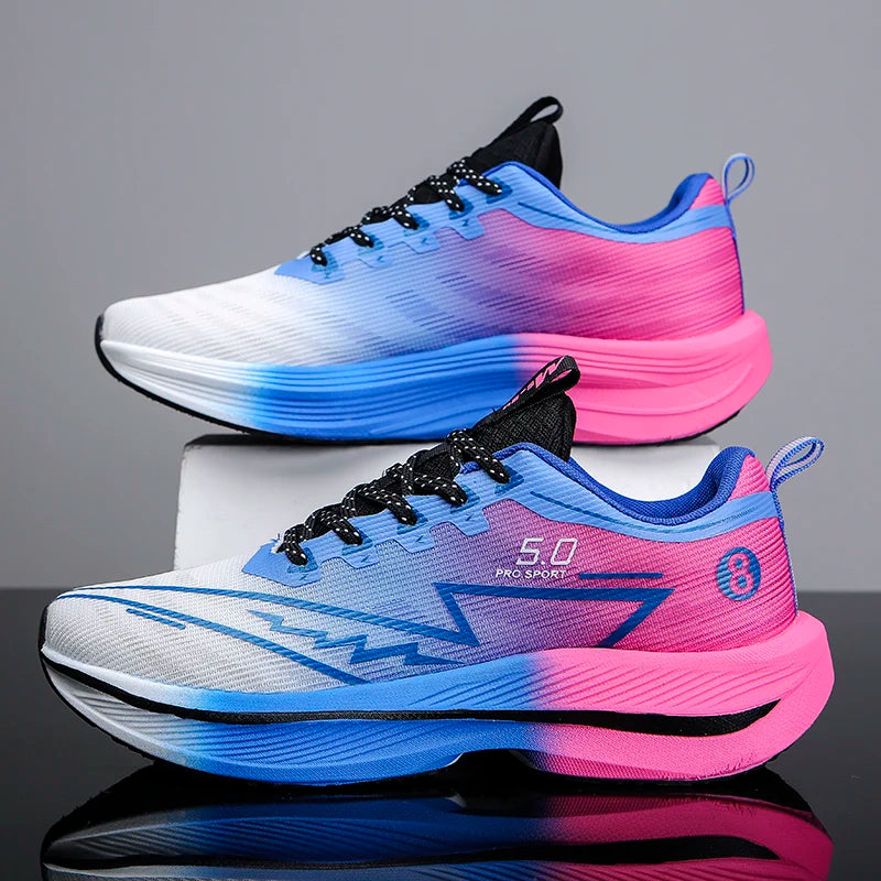 Chaussures Running Homme Marathon - Plaque Carbone Coussin Antidérapantes