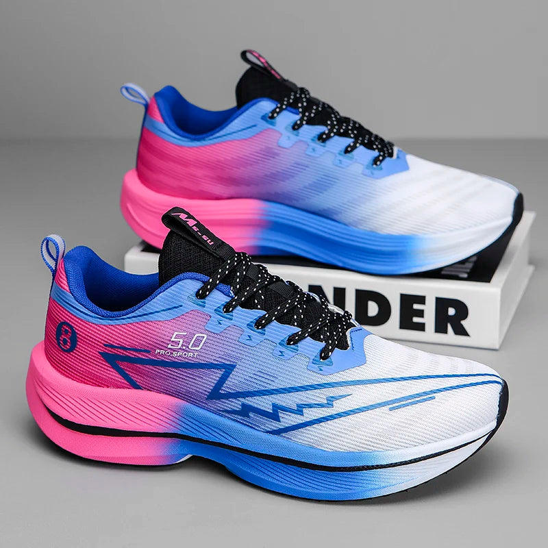 Chaussures Running Homme Marathon - Plaque Carbone Coussin Antidérapantes