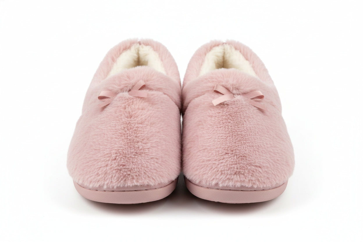 Pantoufles Hiver Femme - Intérieur Peluche Antidérapantes Chaudes
