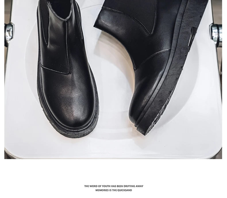 Bottines Chelsea Homme 2025 - Plateforme Outdoor Antidérapantes Printemps