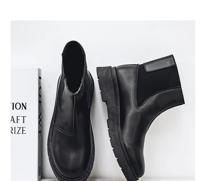 Bottines Chelsea Homme 2025 - Plateforme Outdoor Antidérapantes Printemps
