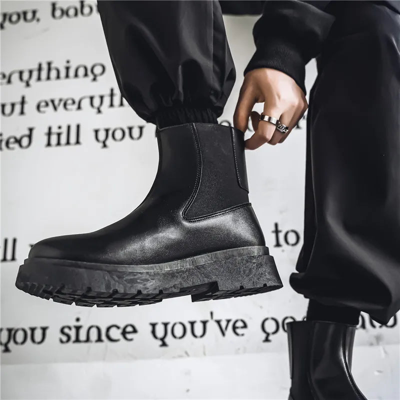 Bottines Chelsea Homme 2025 - Plateforme Outdoor Antidérapantes Printemps