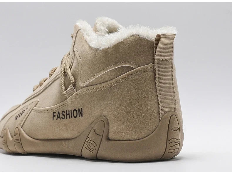 Chaussures Plates Homme Hiver - Fourrées Chaudes Sport Casual Confort