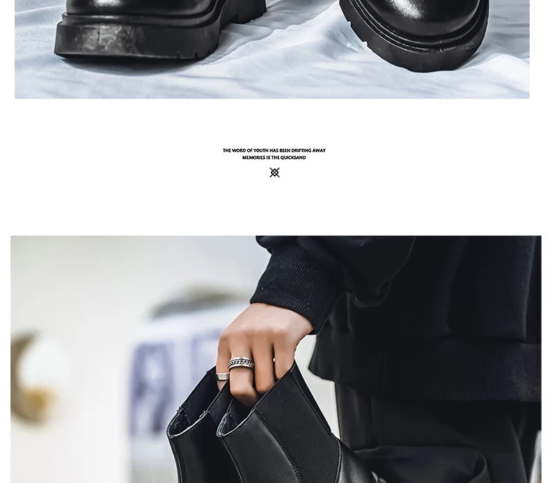 Bottines Chelsea Homme 2025 - Plateforme Outdoor Antidérapantes Printemps