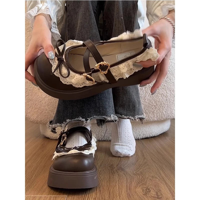 Mary Jane Femme Lolita - Escarpins Talons Compensés Élégants Cosplay