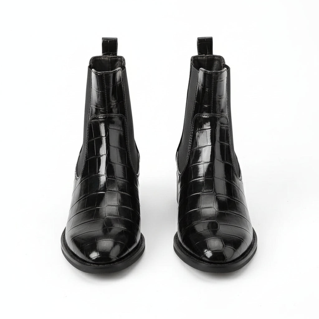 Bottines Chelsea Femme Noires - Talons Moyens Élégantes Tendance 2025