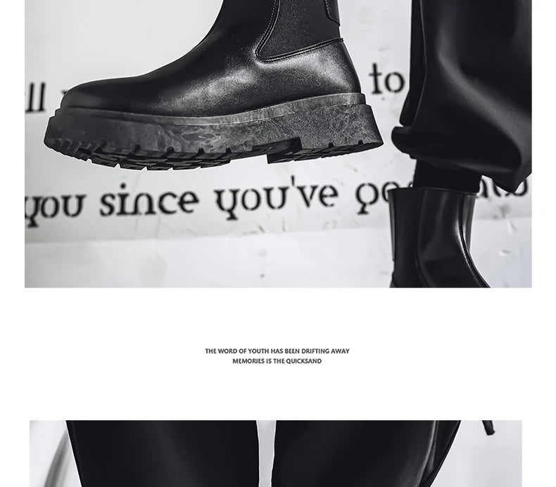 Bottines Chelsea Homme 2025 - Plateforme Outdoor Antidérapantes Printemps