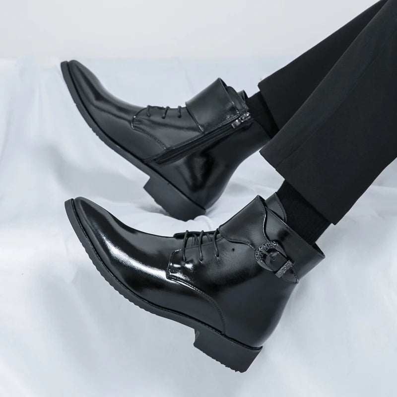 Bottines Chelsea Homme - Business Outdoor Bout Pointu Semelles Résistantes