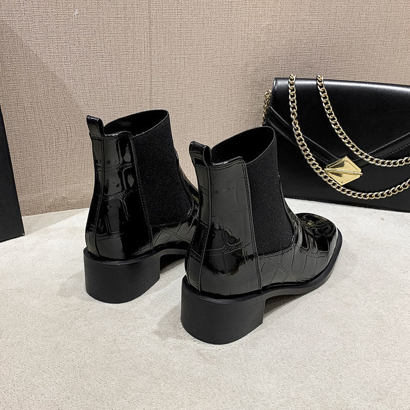 Bottines Chelsea Femme Noires - Talons Moyens Élégantes Tendance 2025