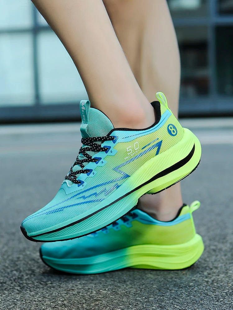 Chaussures Running Homme Marathon - Plaque Carbone Coussin Antidérapantes