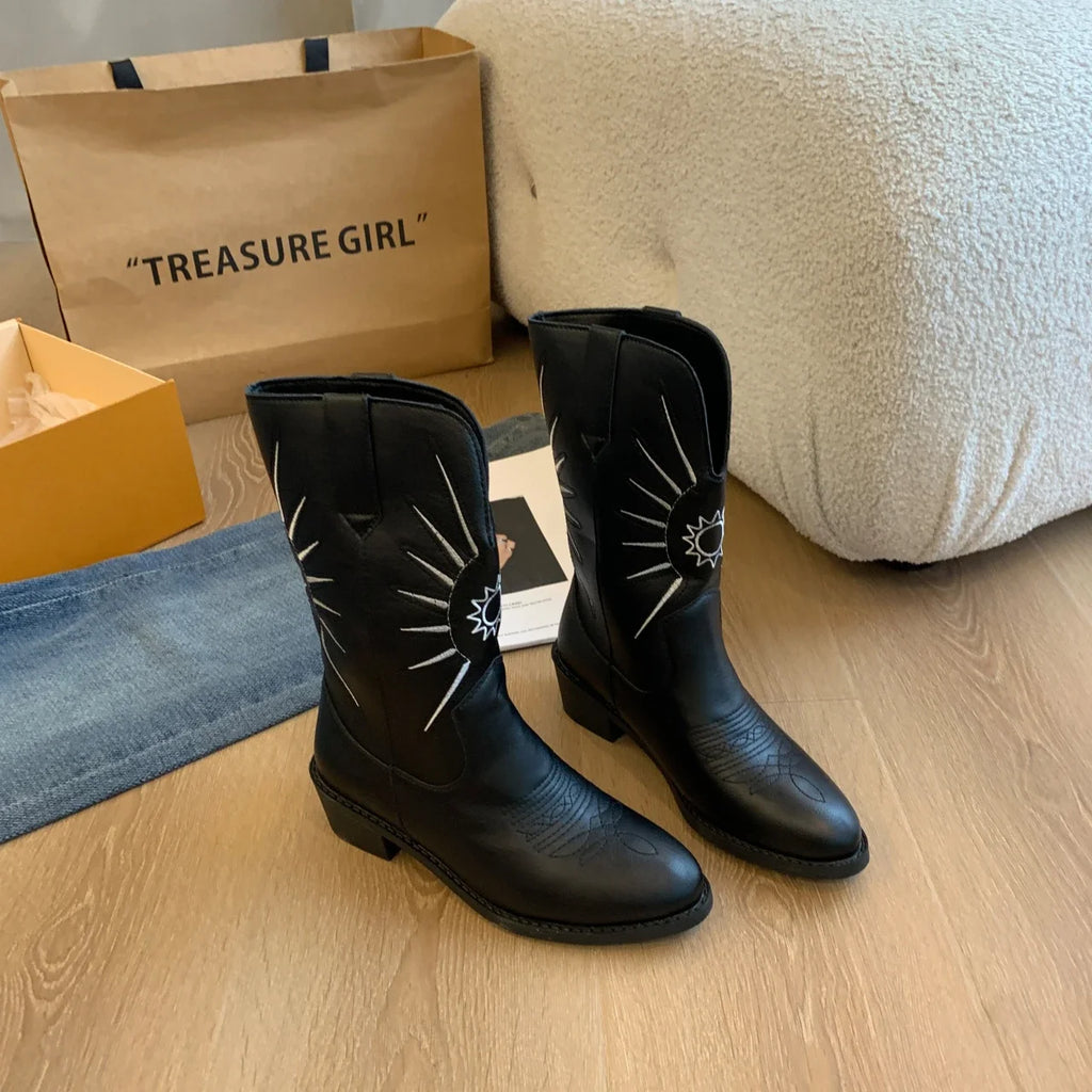 Bottines Femme Talons Moyens - Fashion Hiver 2024 Élégantes Sexy