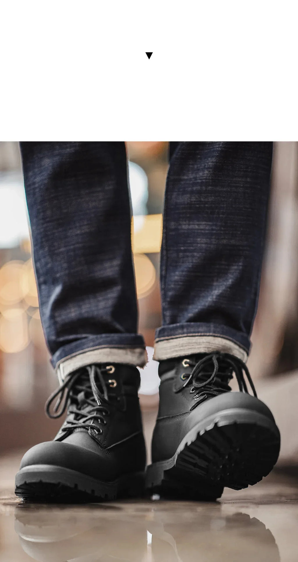 Bottes Homme Mi-Mollet Noires - Fourrées Travail Outdoor Rétro