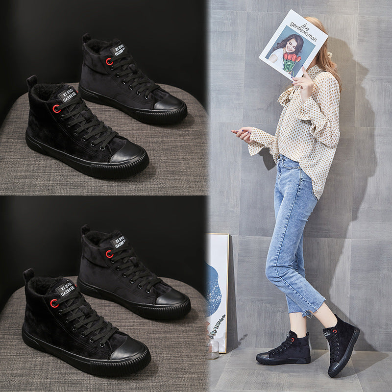 Sneakers Femme Hiver - Chaussures Casual Chaudes Confortables Outdoor