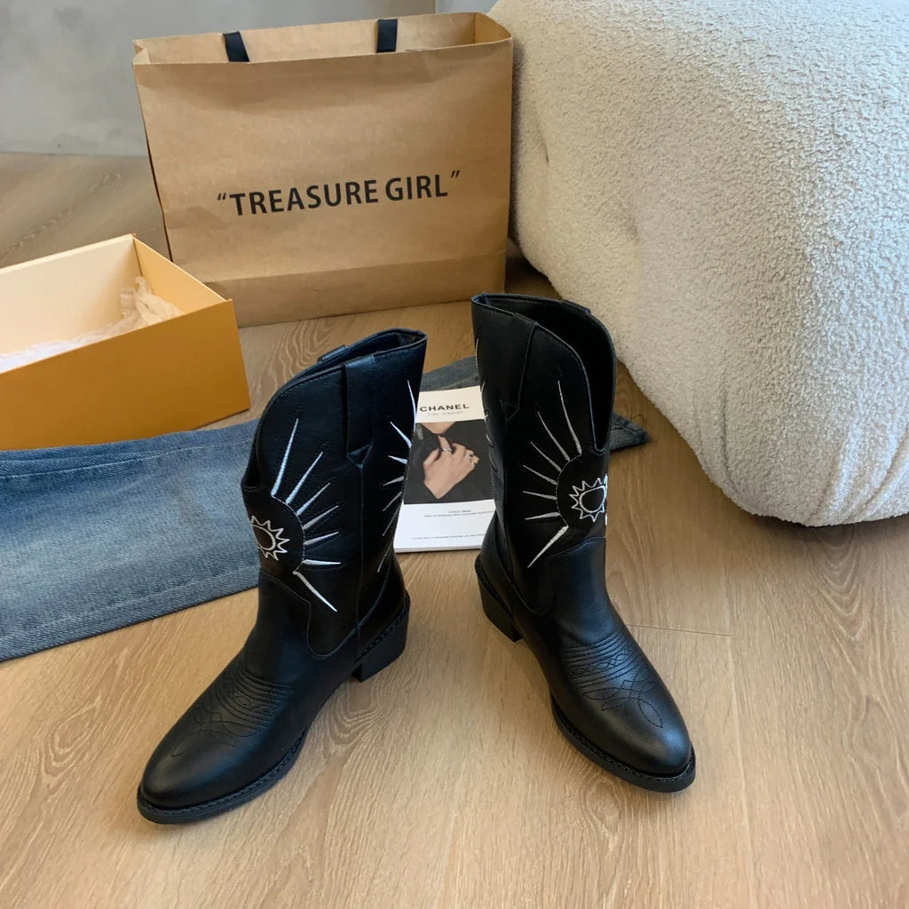 Bottines Femme Talons Moyens - Fashion Hiver 2024 Élégantes Sexy