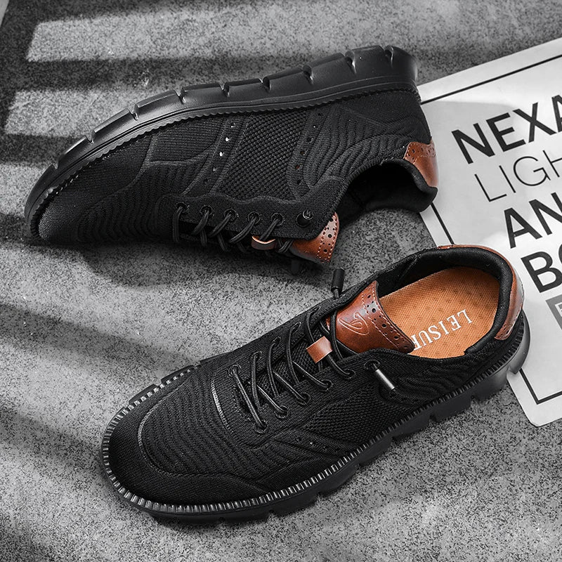 Brogues Homme Style Britannique - Mocassins Casual Respirants Été