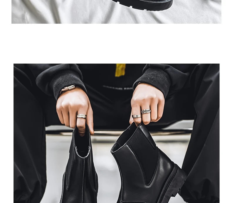 Bottines Chelsea Homme 2025 - Plateforme Outdoor Antidérapantes Printemps