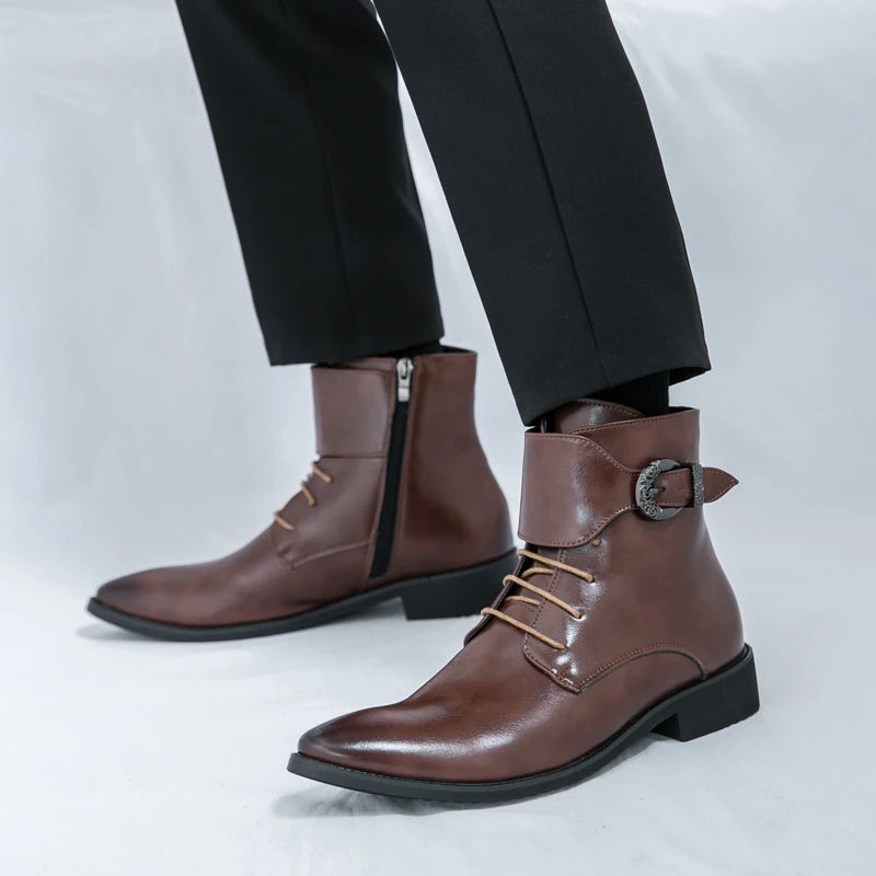 Bottines Chelsea Homme - Business Outdoor Bout Pointu Semelles Résistantes