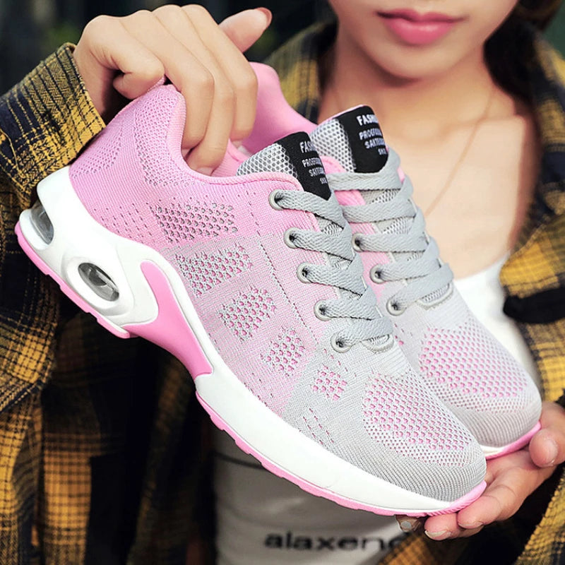 Sneakers Femme Été Coussin Air - Plateforme Mesh Respirantes Légères