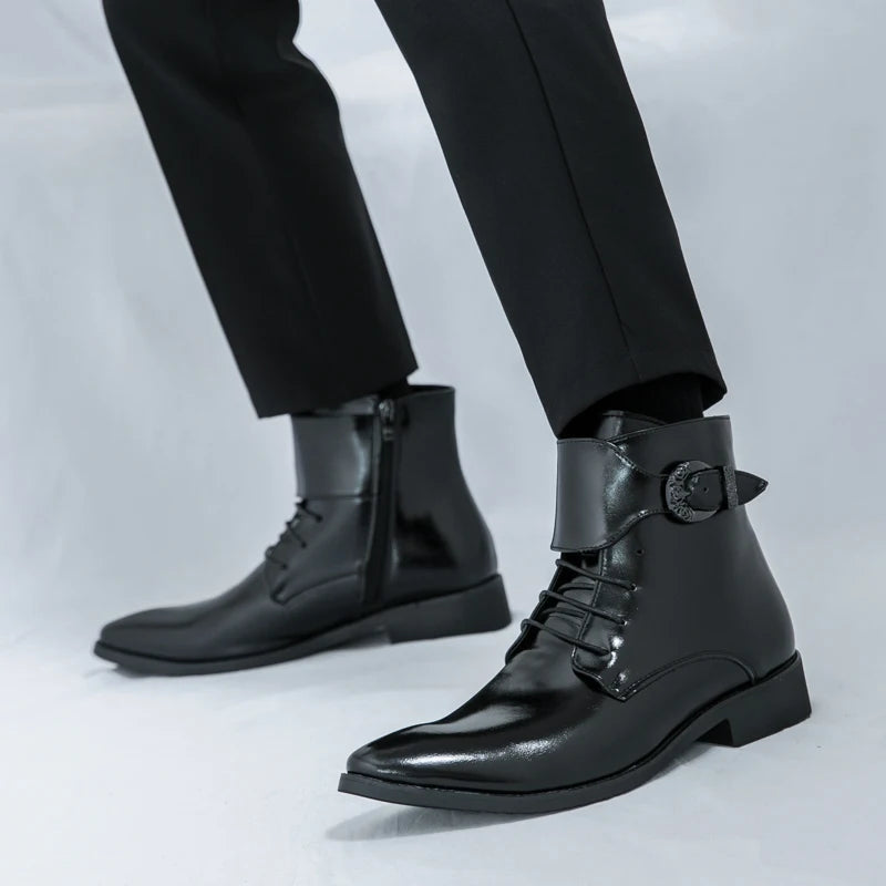 Bottines Chelsea Homme - Business Outdoor Bout Pointu Semelles Résistantes