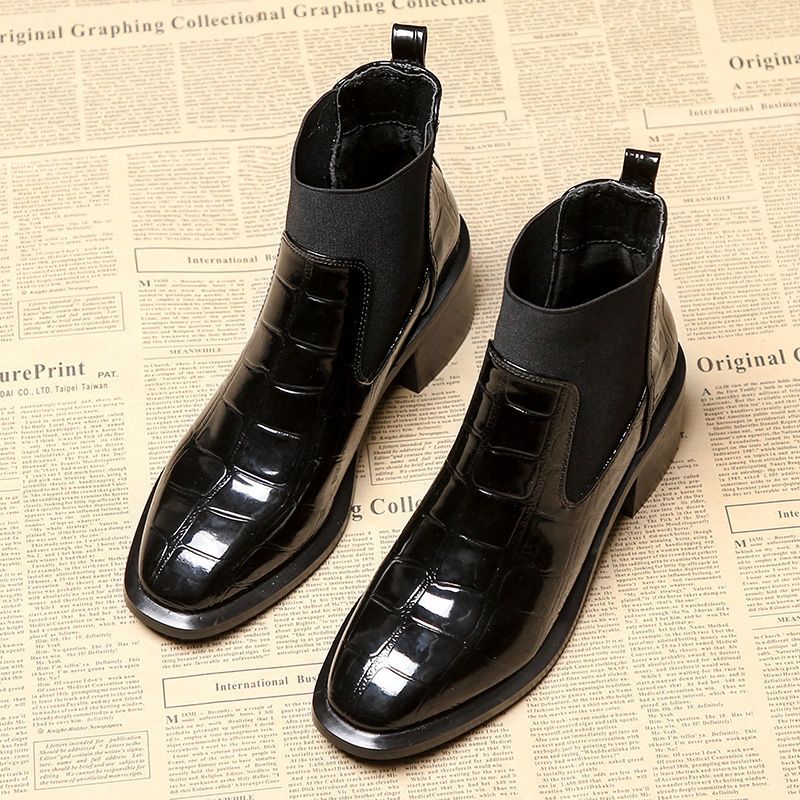 Bottines Chelsea Femme Noires - Talons Moyens Élégantes Tendance 2025