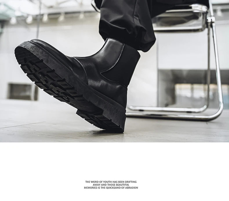 Bottines Chelsea Homme 2025 - Plateforme Outdoor Antidérapantes Printemps