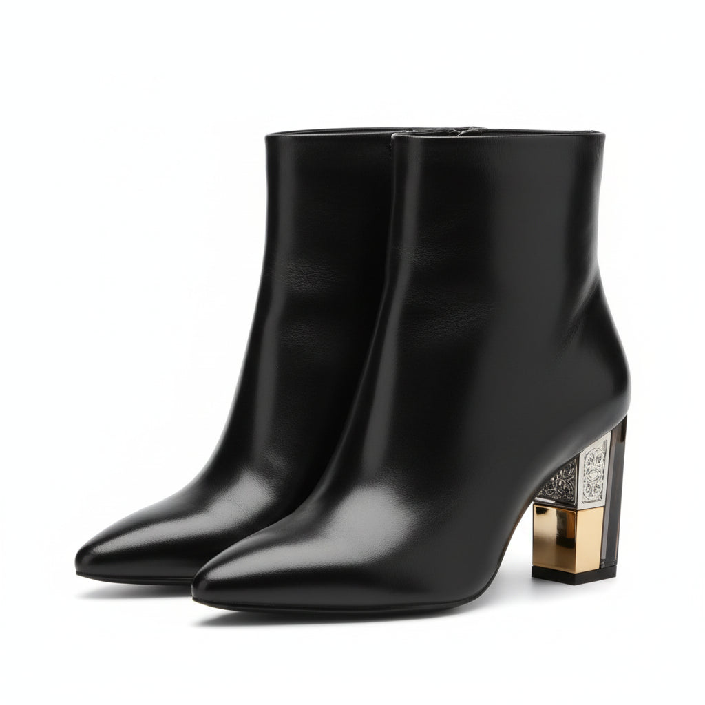 Bottines Femme Talons Moyens - Fashion Hiver 2024 Élégantes Sexy