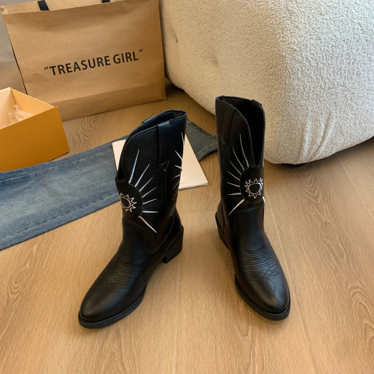 Bottines Femme Talons Moyens - Fashion Hiver 2024 Élégantes Sexy