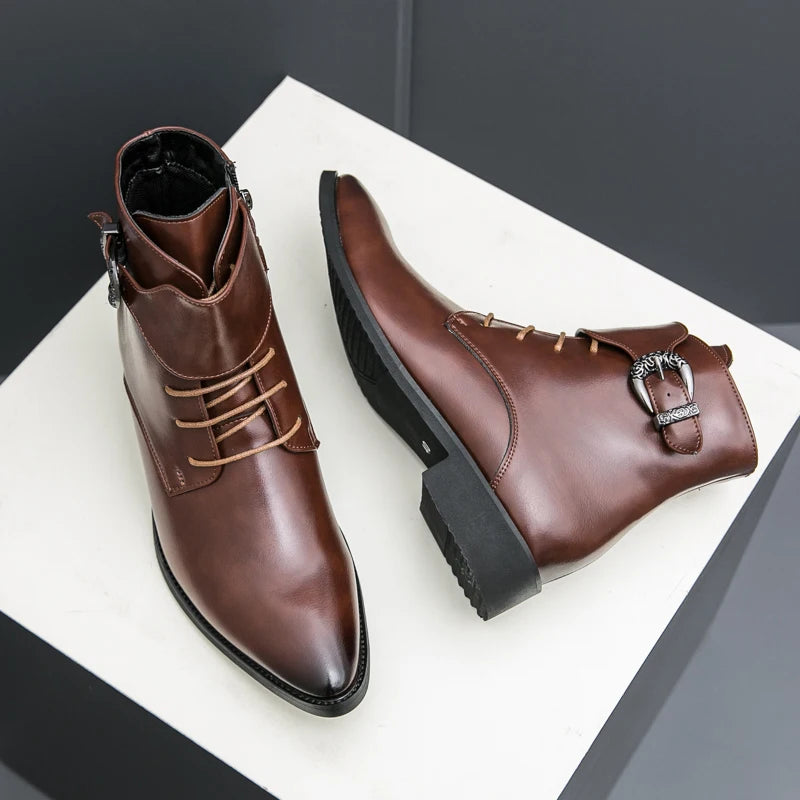 Bottines Chelsea Homme - Business Outdoor Bout Pointu Semelles Résistantes