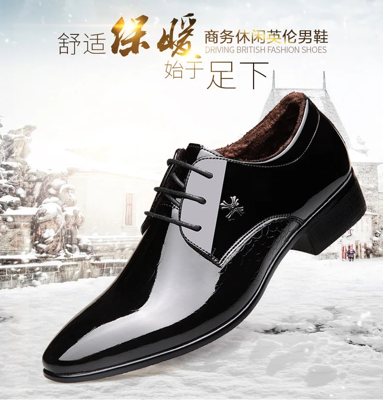 Chaussures Oxford Homme Mariage - Cuir Verni Bout Pointu Luxe