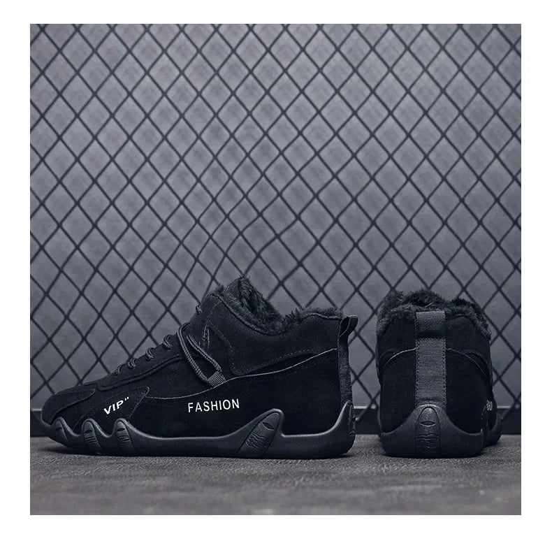 Chaussures Plates Homme Hiver - Fourrées Chaudes Sport Casual Confort
