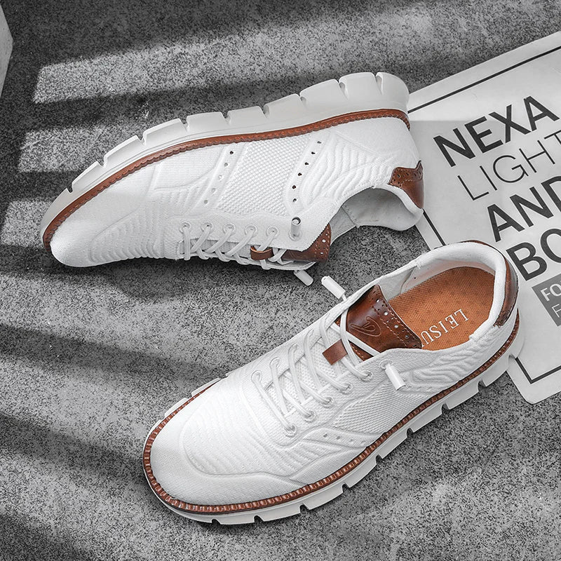 Brogues Homme Style Britannique - Mocassins Casual Respirants Été