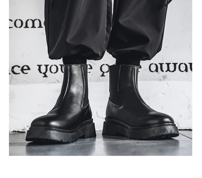 Bottines Chelsea Homme 2025 - Plateforme Outdoor Antidérapantes Printemps