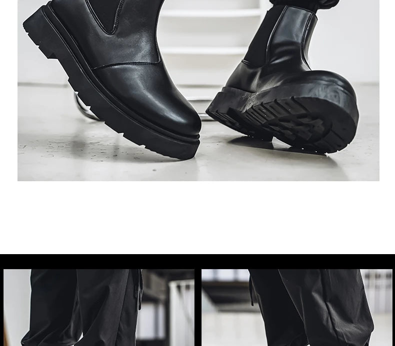 Bottines Chelsea Homme 2025 - Plateforme Outdoor Antidérapantes Printemps