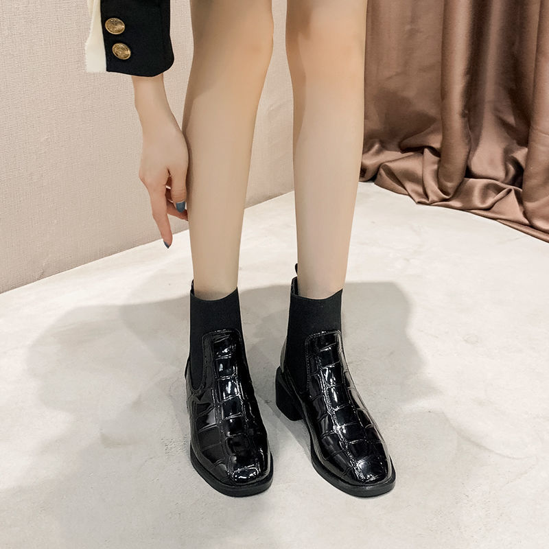 Bottines Chelsea Femme Noires - Talons Moyens Élégantes Tendance 2025