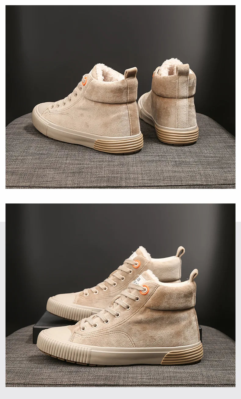 Sneakers Femme Hiver - Chaussures Casual Chaudes Confortables Outdoor