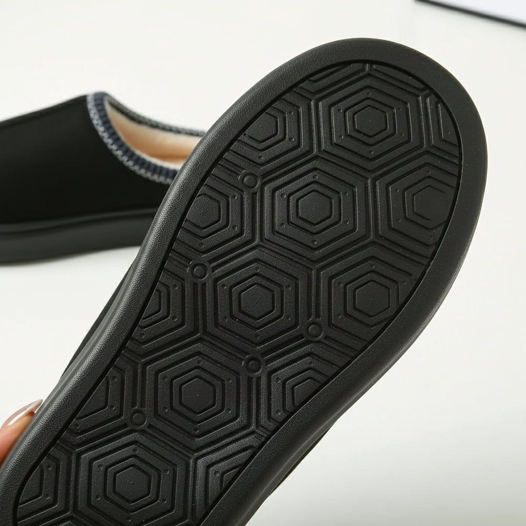 Pantoufles Hiver Femme - Intérieur Peluche Antidérapantes Chaudes