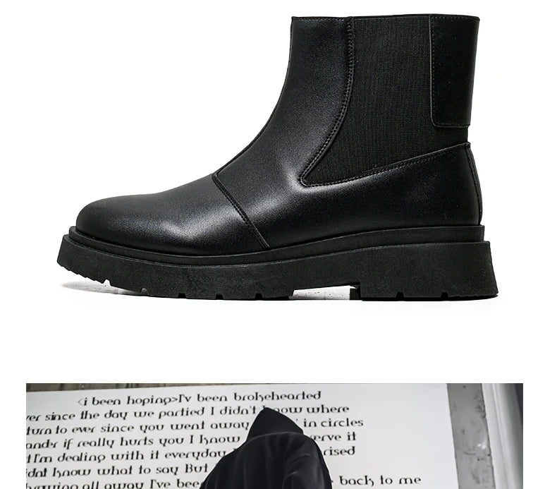 Bottines Chelsea Homme 2025 - Plateforme Outdoor Antidérapantes Printemps