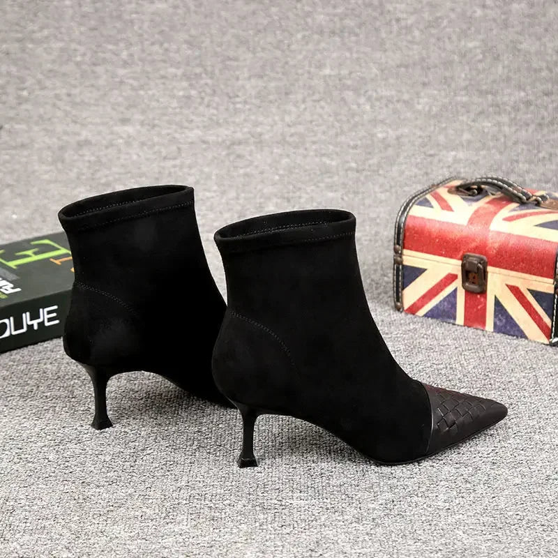 Bottines Femme Talons Aiguilles - Élastiques Printemps Été Tendance