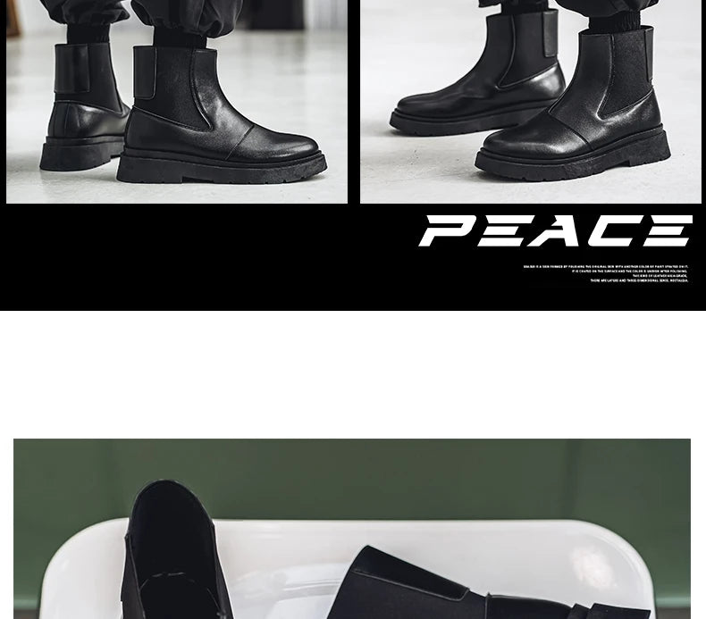 Bottines Chelsea Homme 2025 - Plateforme Outdoor Antidérapantes Printemps