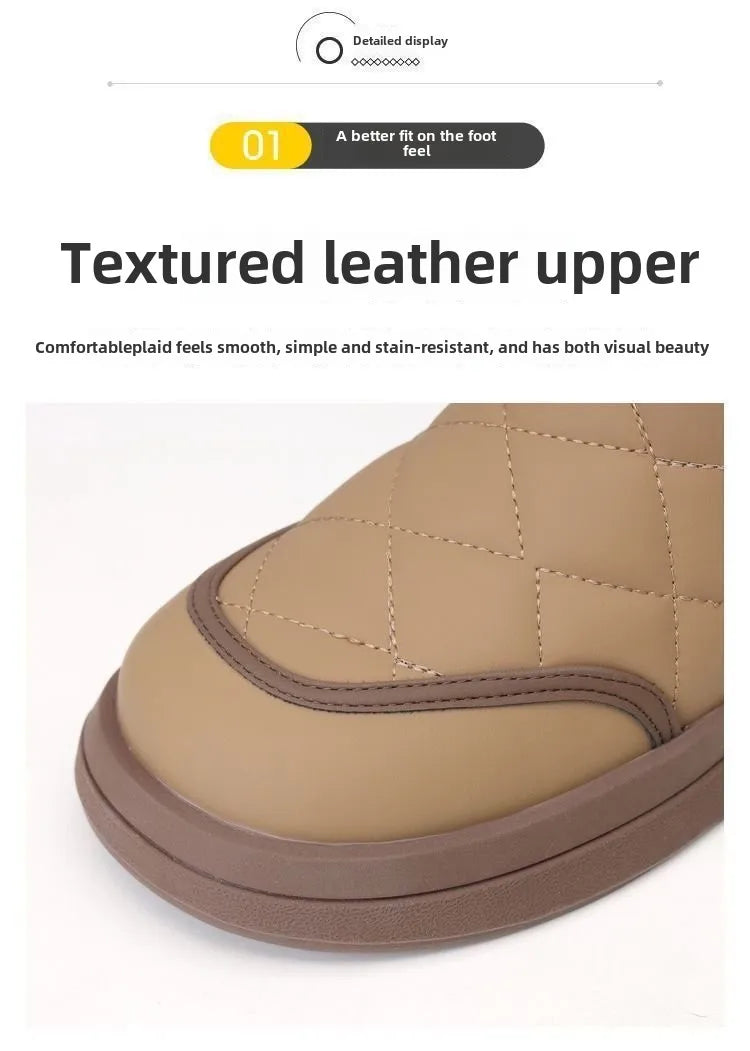 Bottines Neige Femme Hiver - Imperméables Zip Fourrées Plateforme