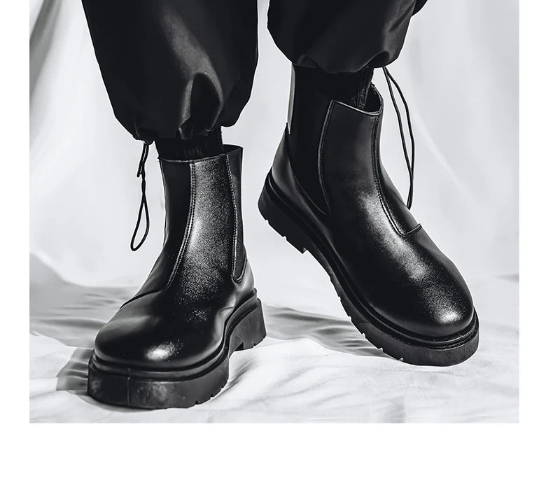 Bottines Chelsea Homme 2025 - Plateforme Outdoor Antidérapantes Printemps