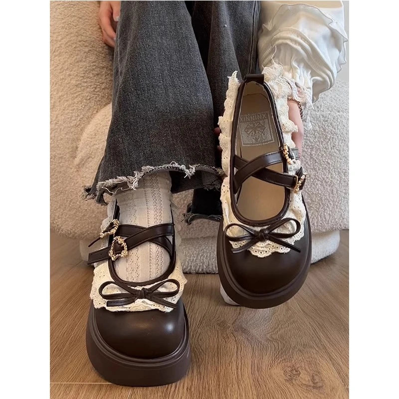 Mary Jane Femme Lolita - Escarpins Talons Compensés Élégants Cosplay