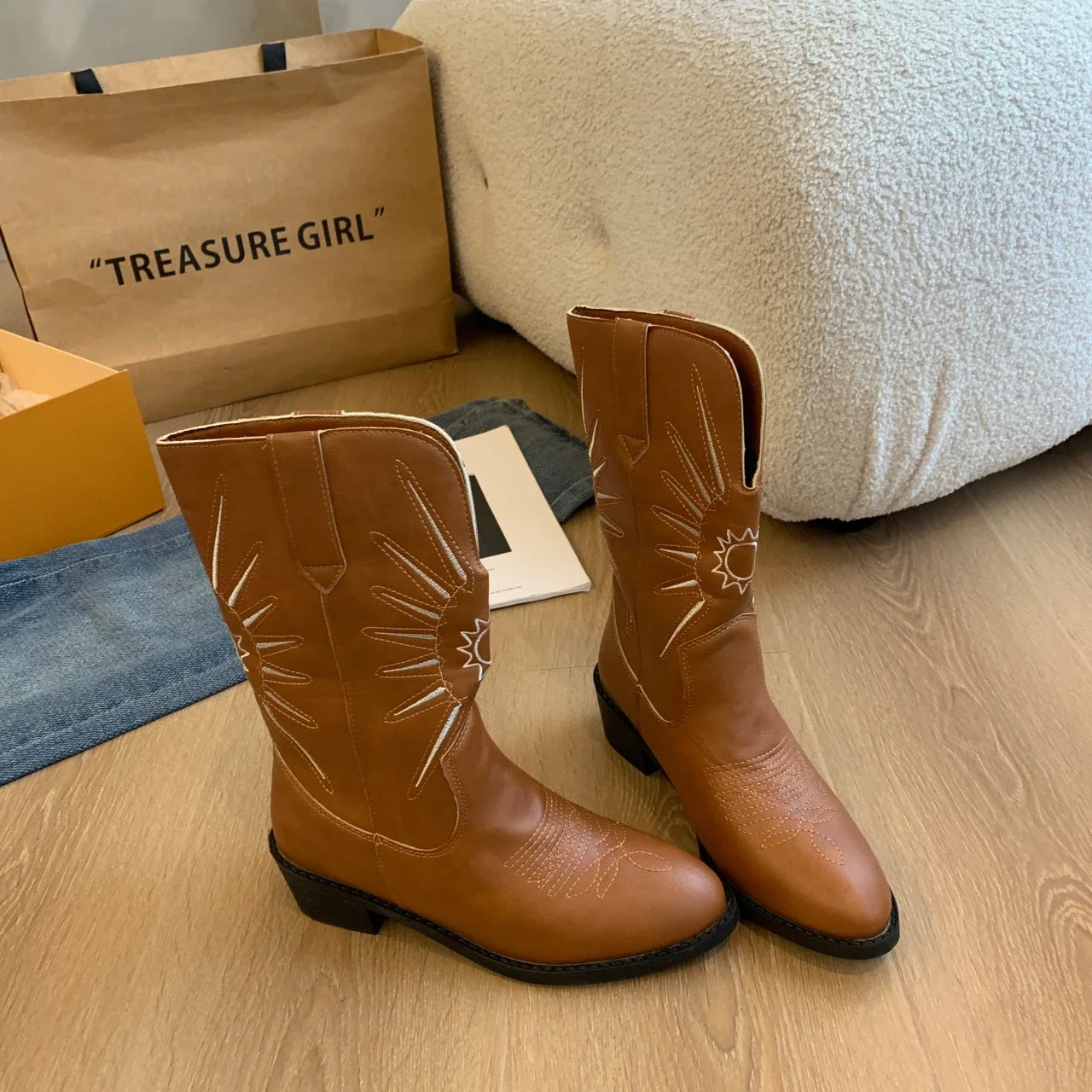 Bottines Femme Talons Moyens - Fashion Hiver 2024 Élégantes Sexy